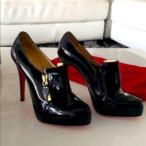 Christian Louboutin patent Leather Bootie
